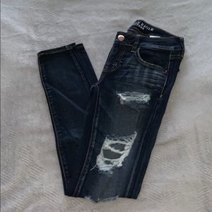 American Eagle ripped jeggings